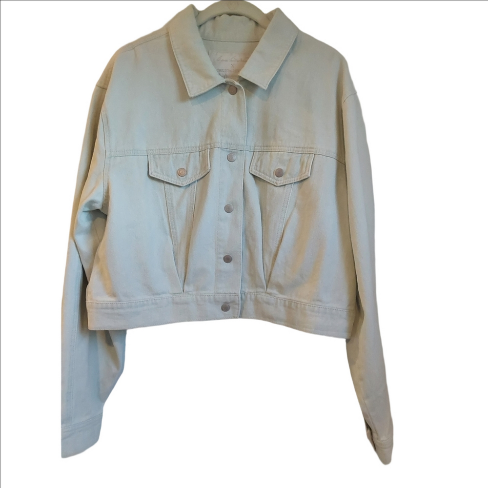 Gloria Vanderbilt x Christian Siriano Light Wash Denim Jacket 14